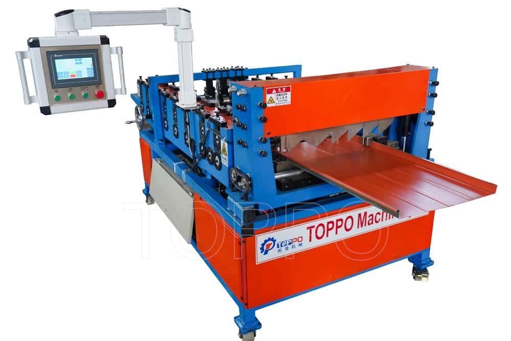 Industrial Standing Seam Metal Roofing Roll Forming Machine Line