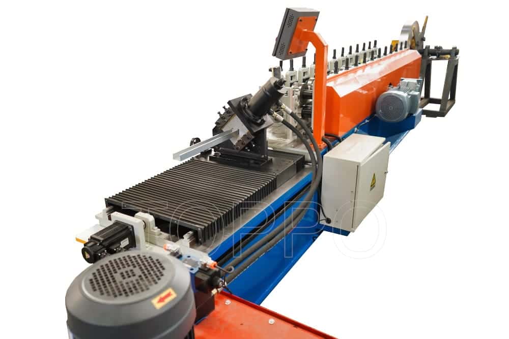 Automatic Stud and Track Roll Forming Machine with Integrated Hydraulic System
