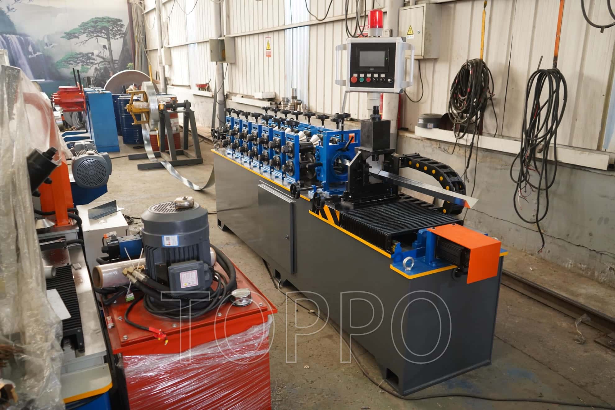 Automatic Stud and Track Roll Forming Machine with Punching System