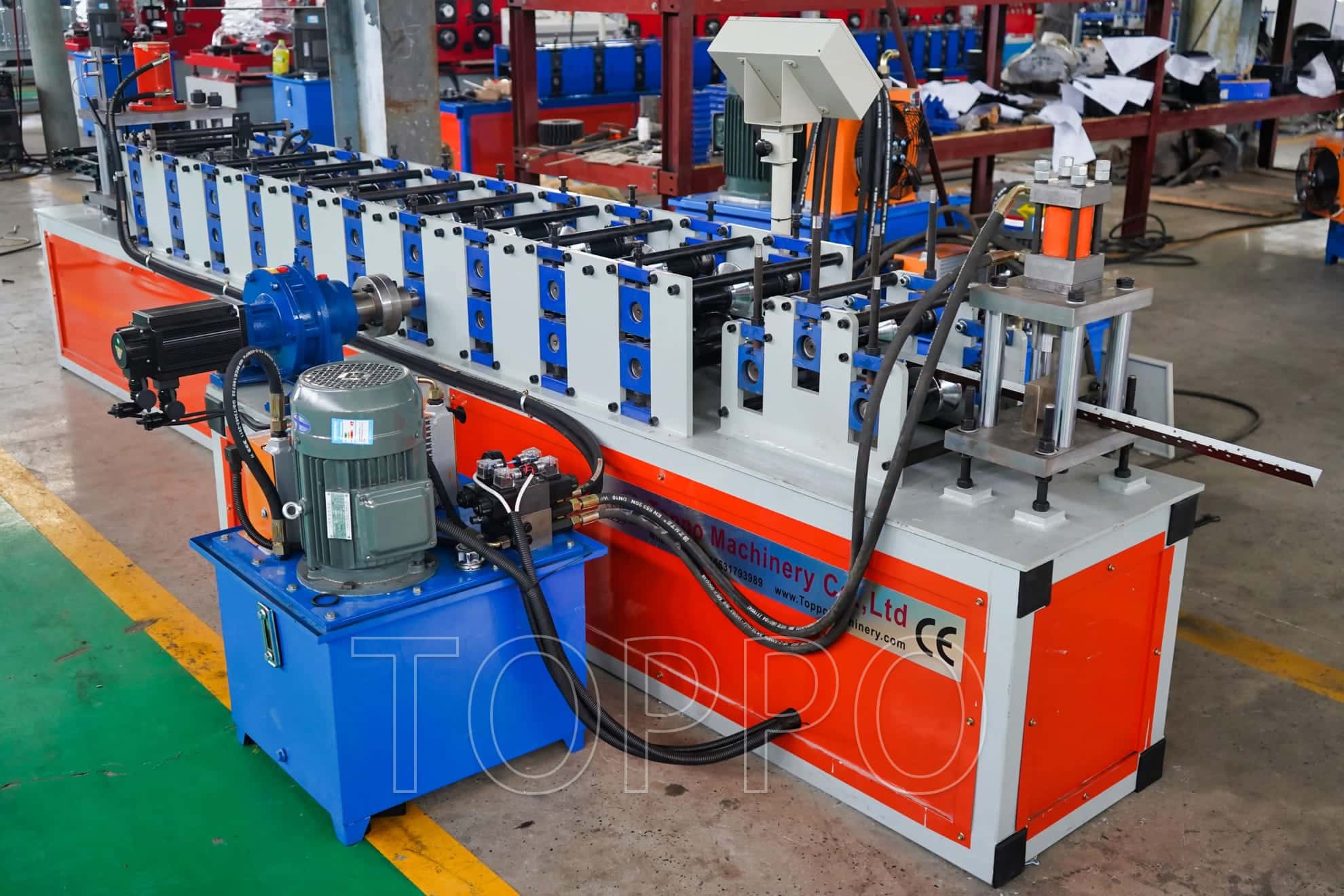 High Precision Stud and Track Roll Forming Machine with Hydraulic Cutting