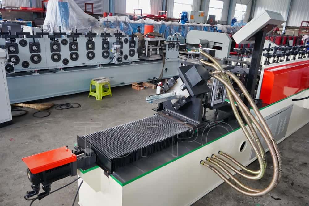 PLC Controlled Stud and Track Roll Forming Machine with Hydraulic Cutting