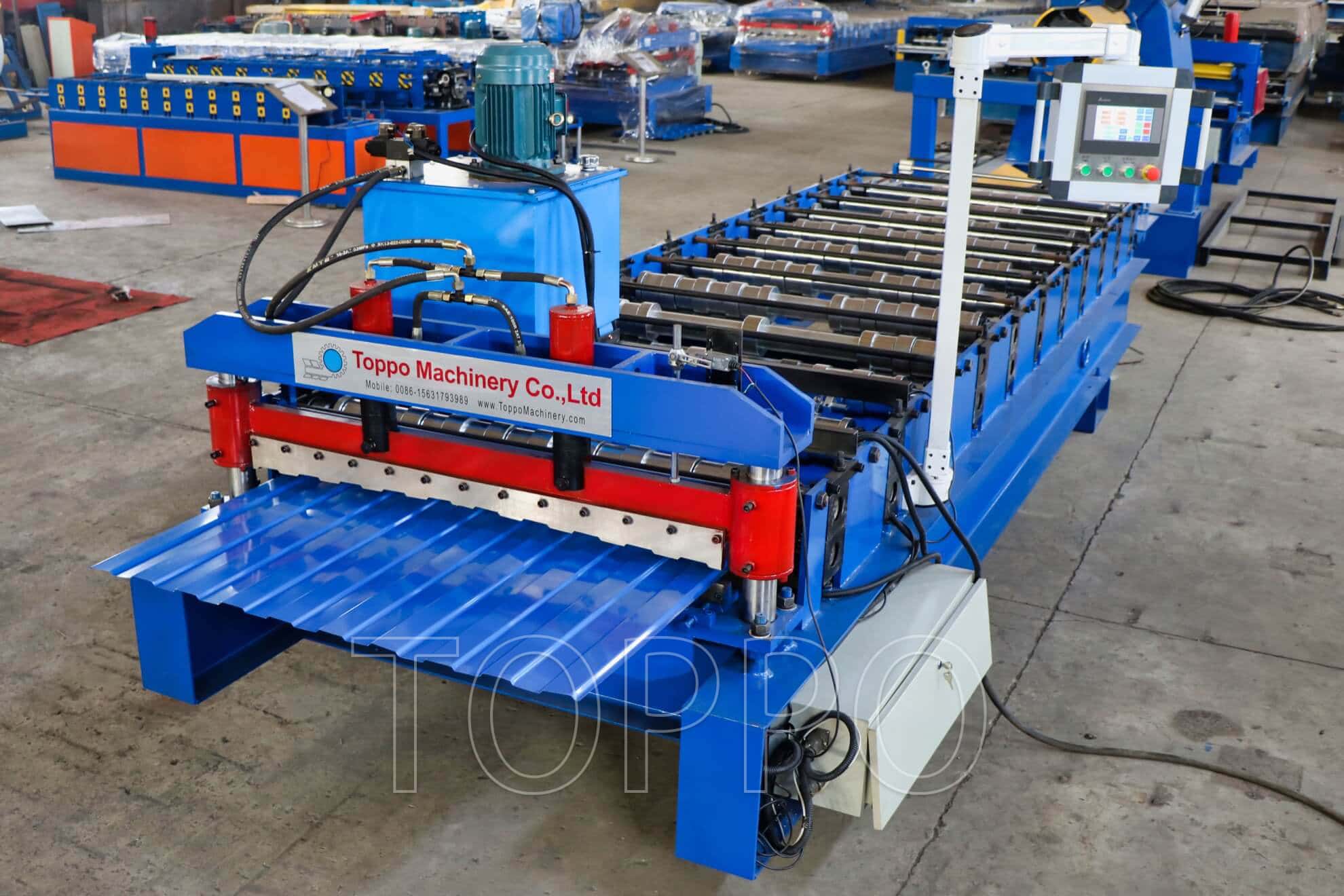 Hydraulic Trapezoidal Roof Sheet Roll Forming Machine