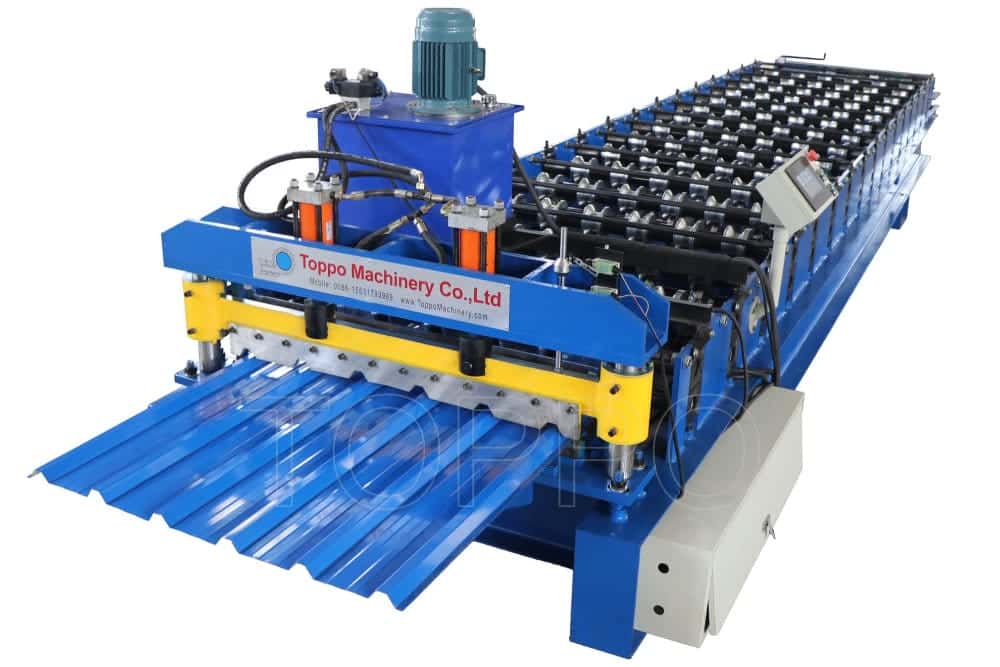 Trapezoidal Sheet Roll Forming Machine for Roofing Panel Production