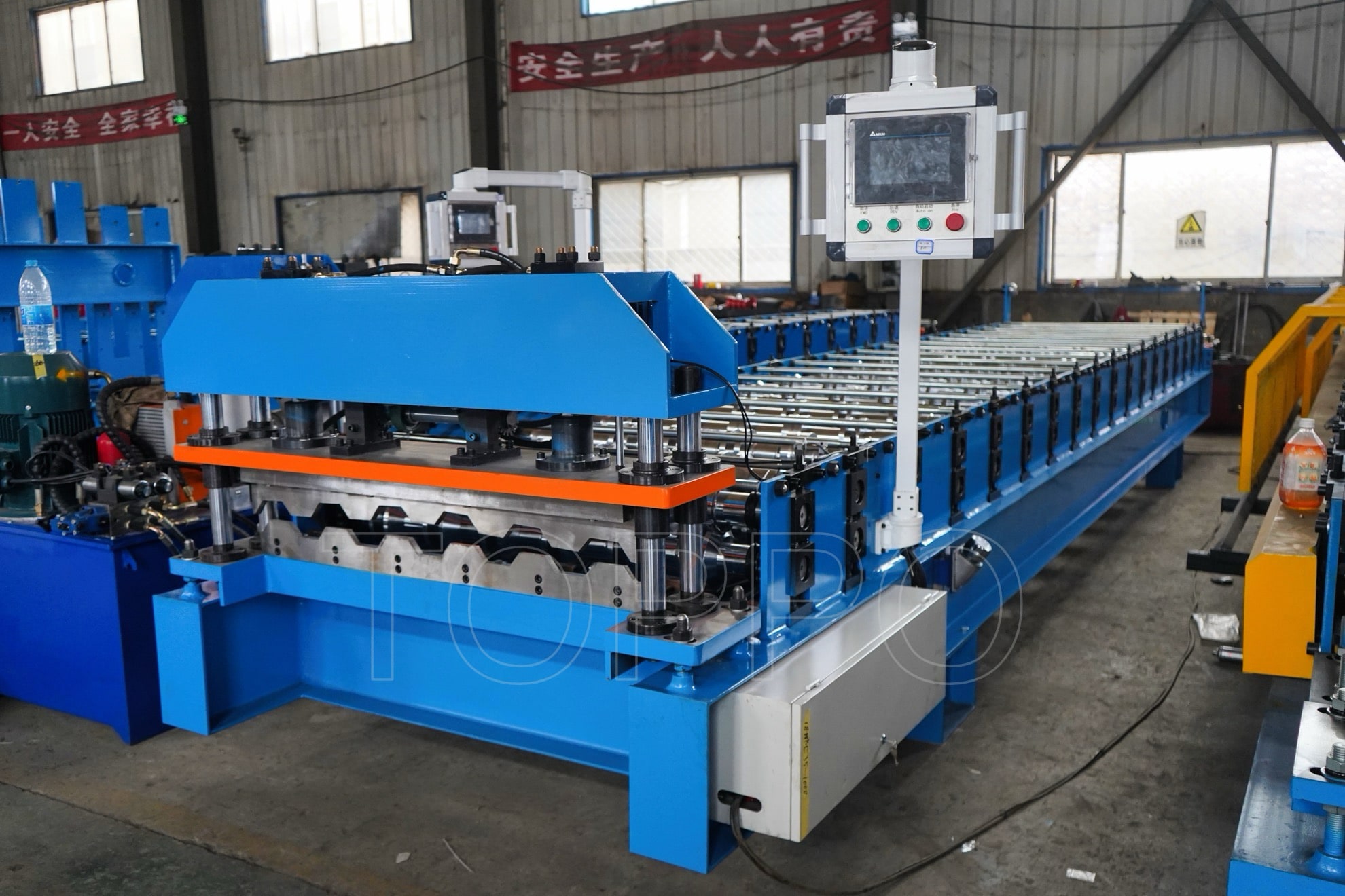 Trapezoidal Profile Roll Forming Machine with Touchscreen Control