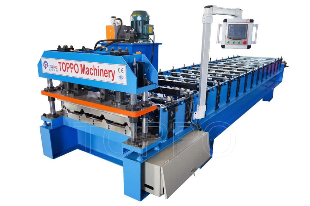 PLC Automatic Trapezoidal Roll Forming Machine for Steel Roof Panels