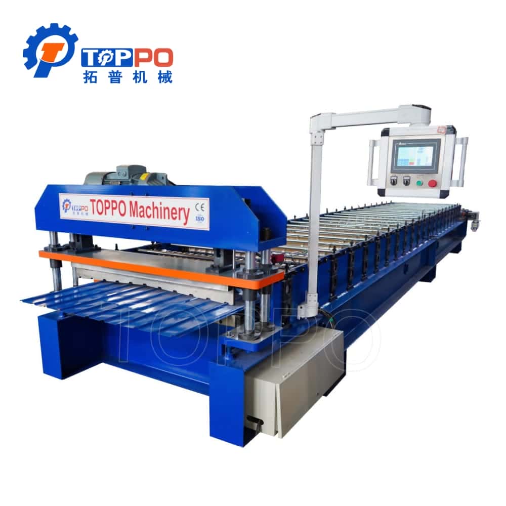 High Speed Metal Roofing Panel Roll Forming Machine for Industrial Steel Roof Sheet Production