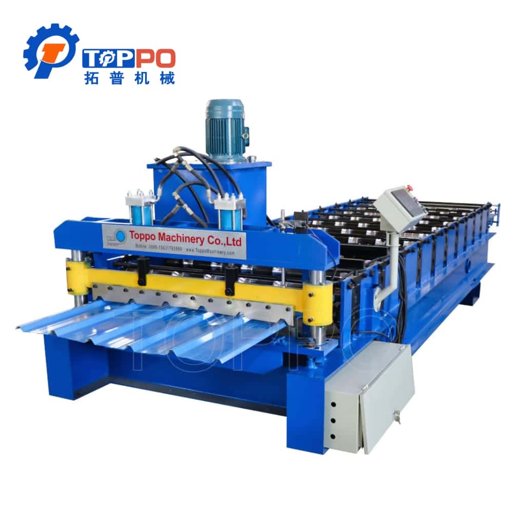Heavy Duty Aluminum Steel Roofing Sheet Roll Forming Machine