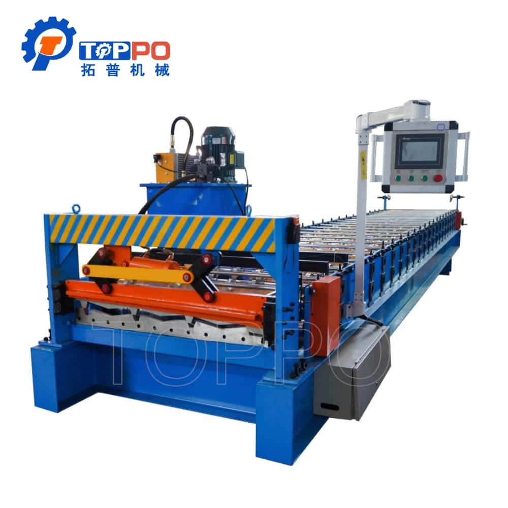 High Efficiency Aluminum Steel Roofing Sheet Roll Forming Machine