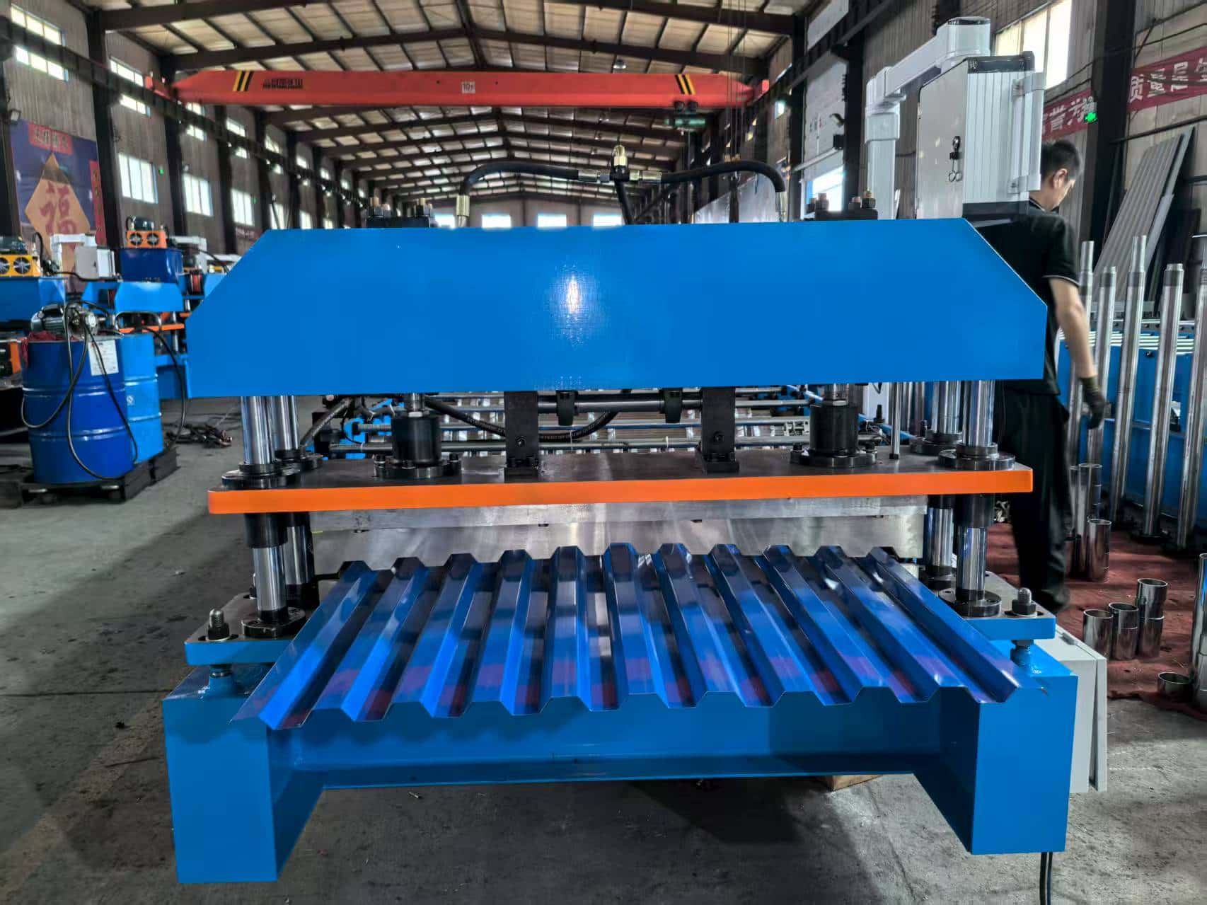 Trapezoidal Roofing Sheet Roll Forming Machine for Professional Roof Panel Fabrication