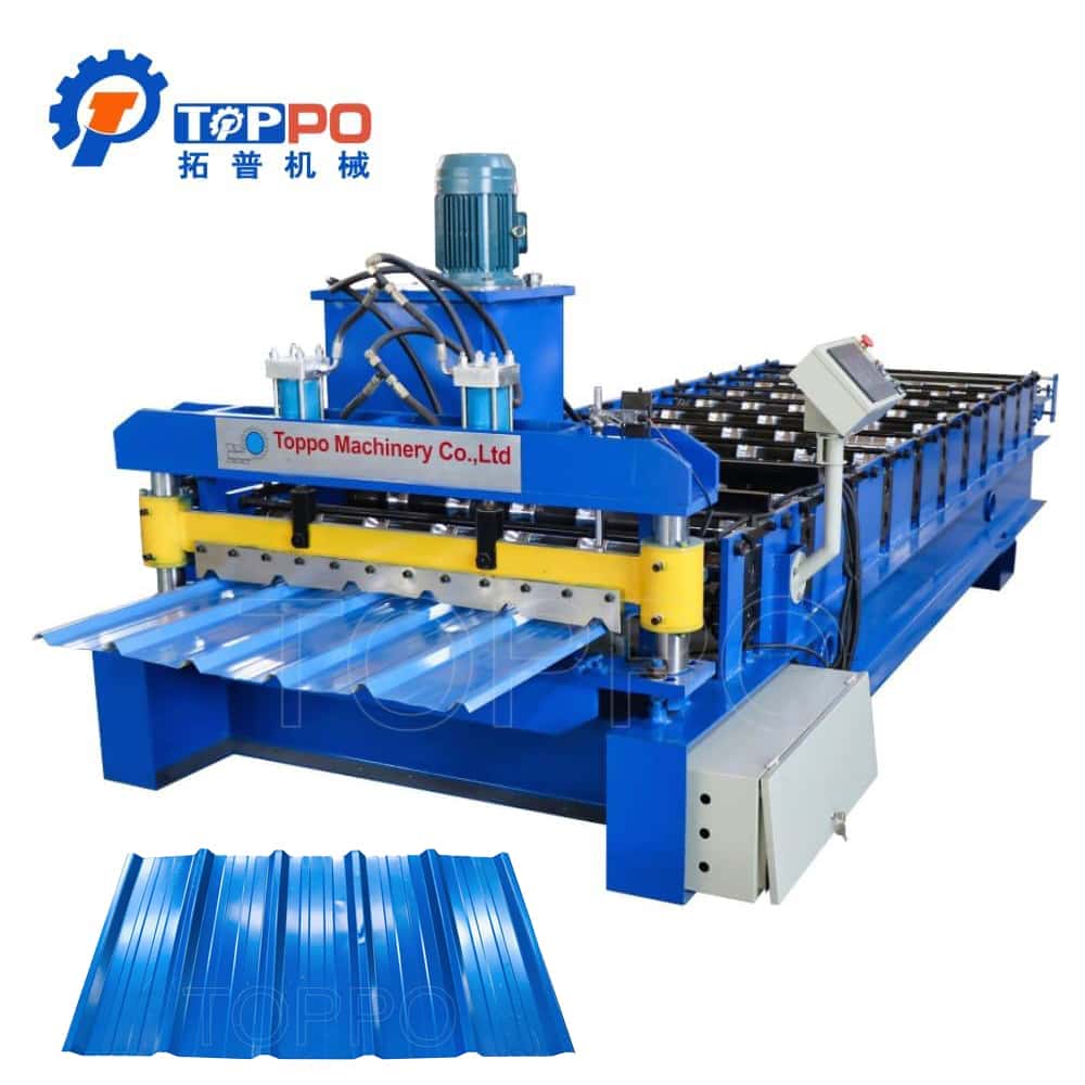 Heavy Duty Aluminum Steel Roofing Sheet Roll Forming Machine