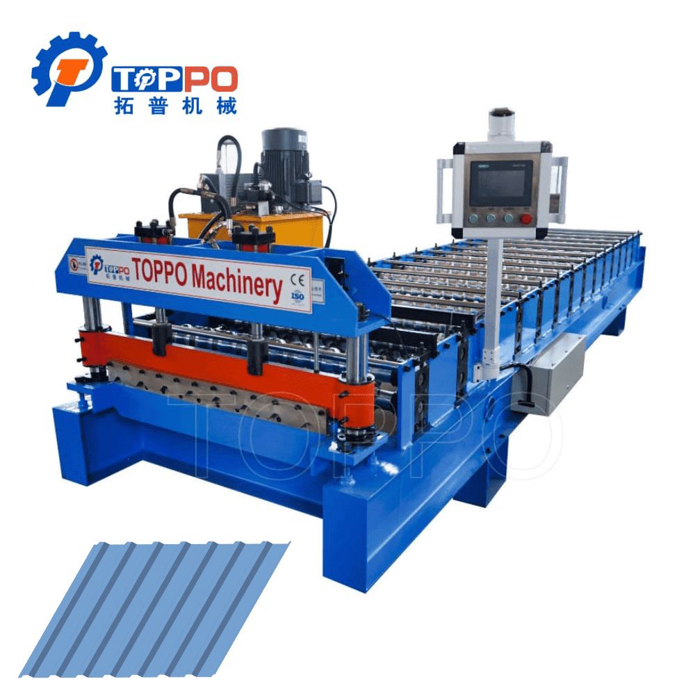 Industrial Aluminum Steel Roofing Sheet Roll Forming Machine