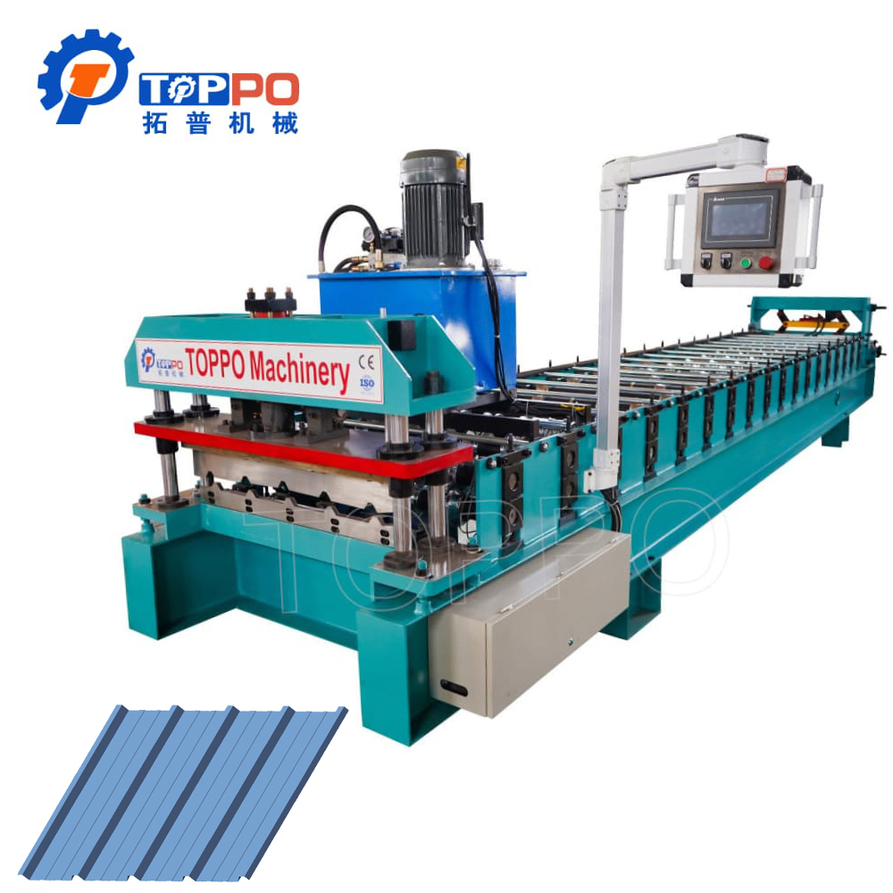 Automatic Aluminum Steel Wave Roofing Sheet Roll Forming Machine