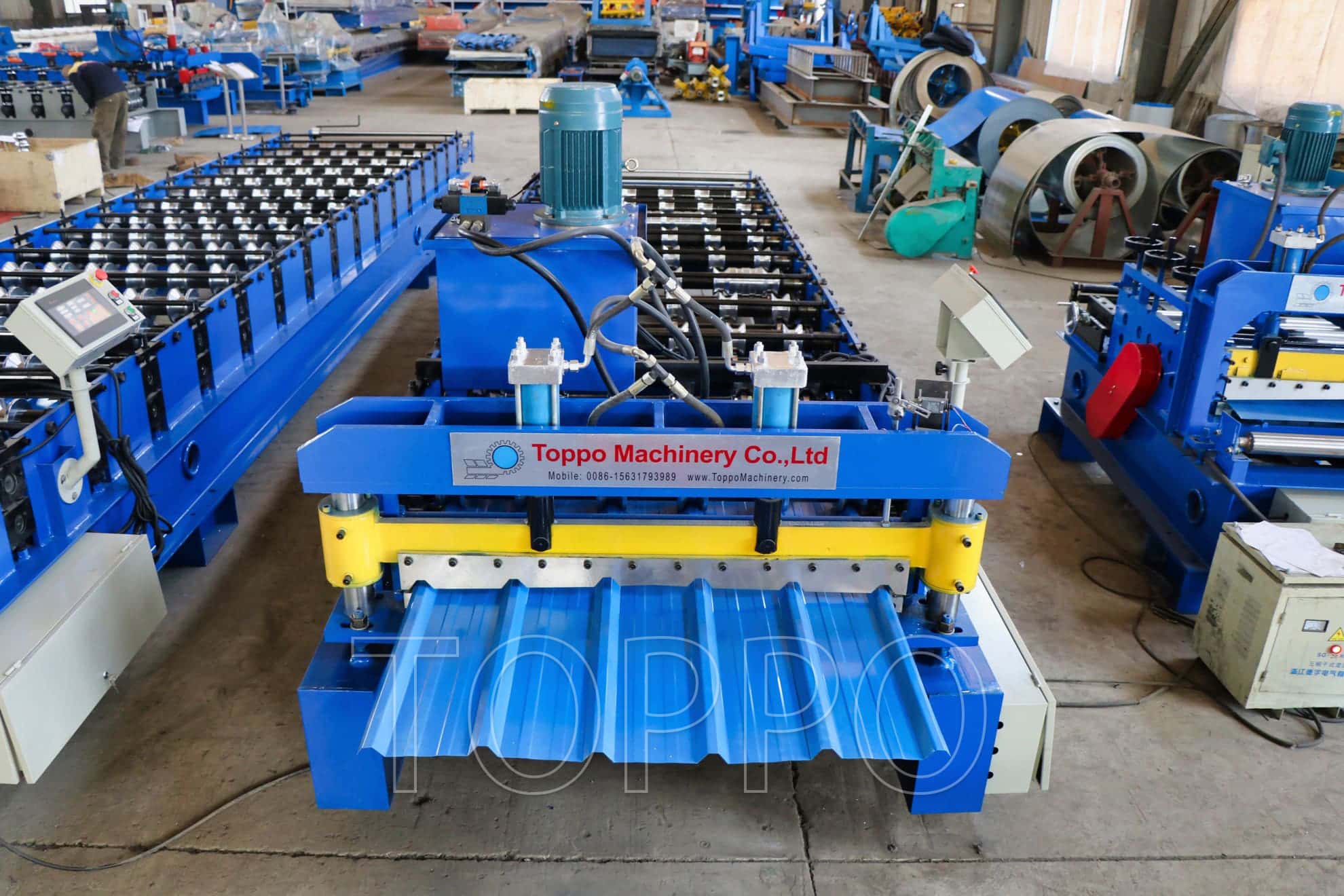840 Trapezoidal Roll Forming Machine for Metal Roofing Sheets