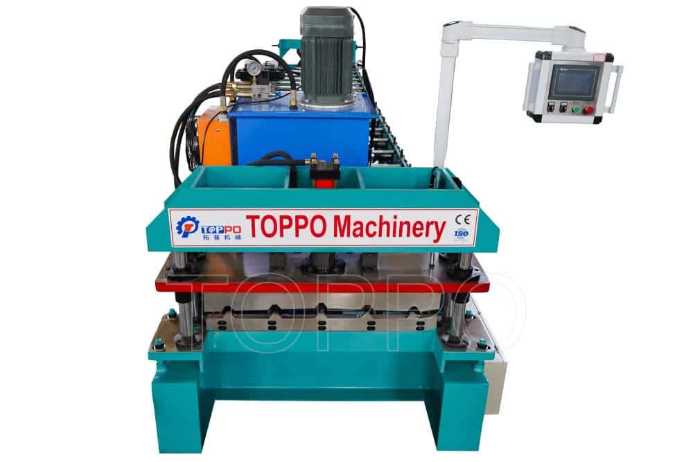 TR4 Color Steel Metal Roof Trapezoidal Roll Forming Machine with PLC Control