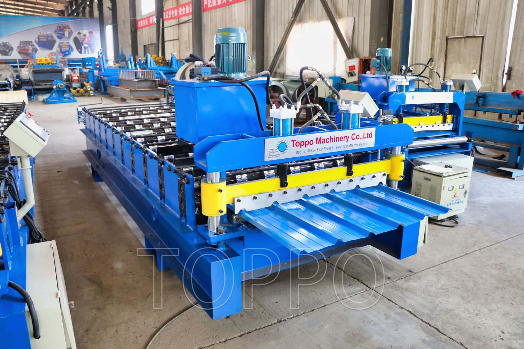 840 Trapezoidal Roll Forming Machine for Metal Roofing Sheets
