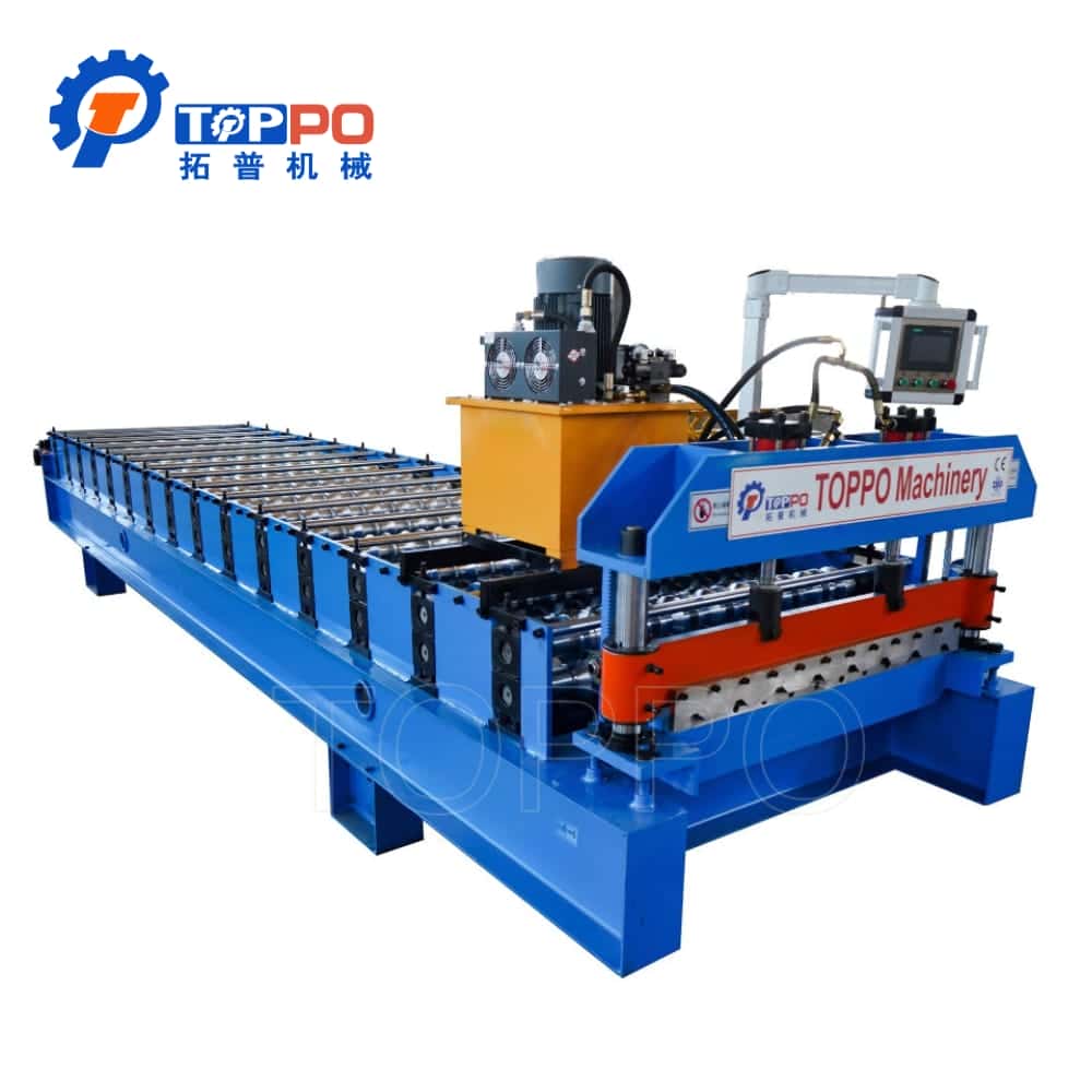 Industrial Aluminum Steel Roofing Sheet Roll Forming Machine
