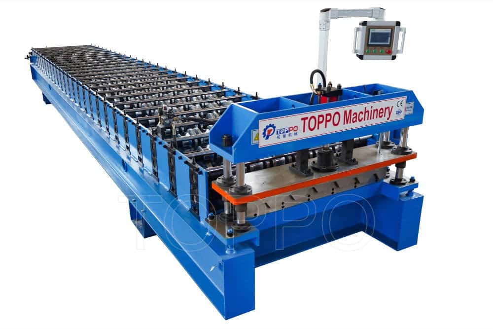 Compact Trapezoidal Roll Forming Machine with Digital Control Panel