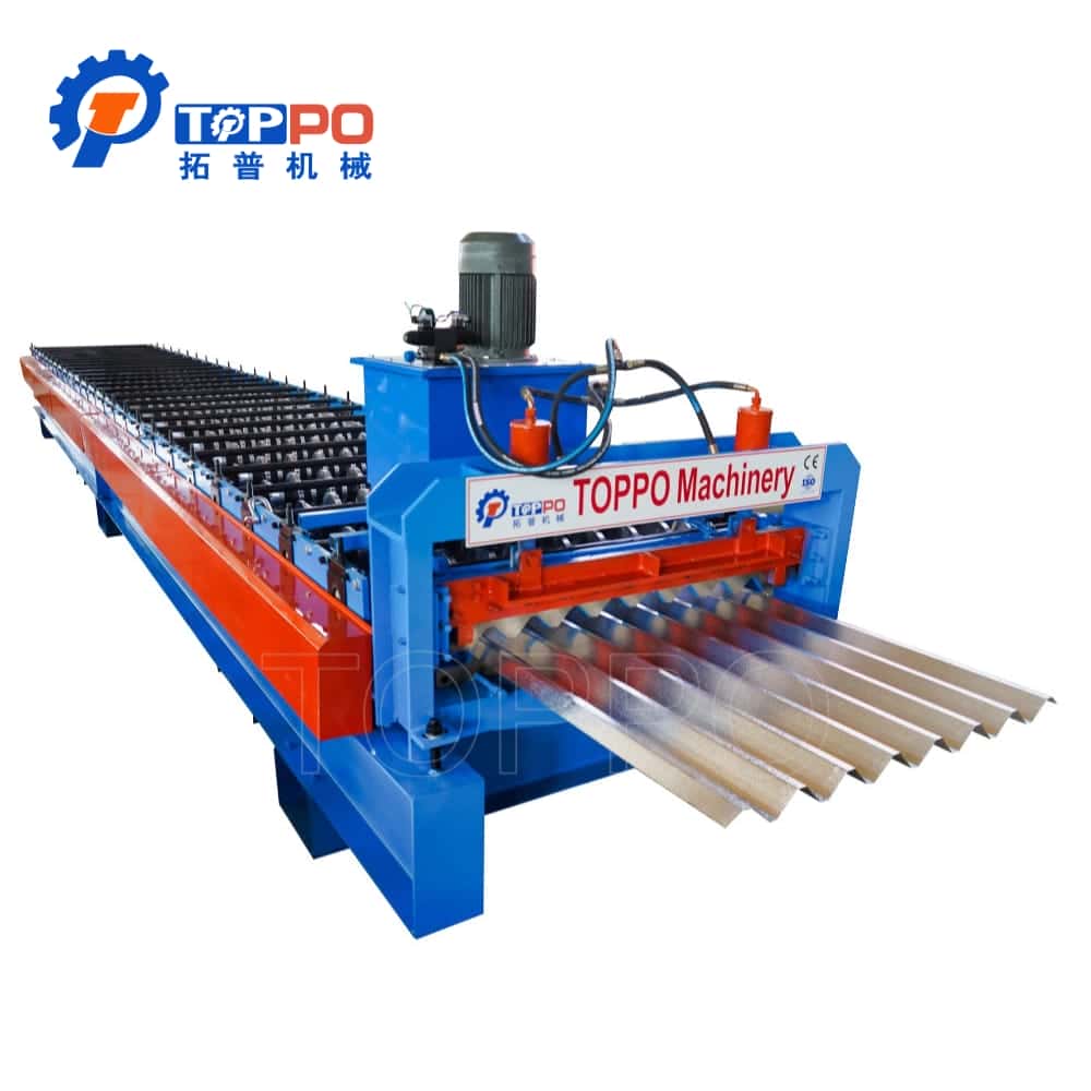 Trapezoidal Roll Forming Machine for Galvanized Roofing Panels