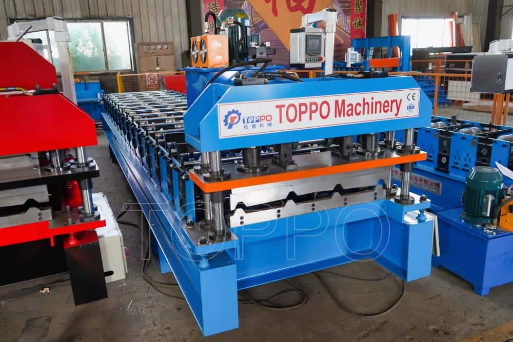 PLC Automatic Trapezoidal Roll Forming Machine for Steel Roof Panels