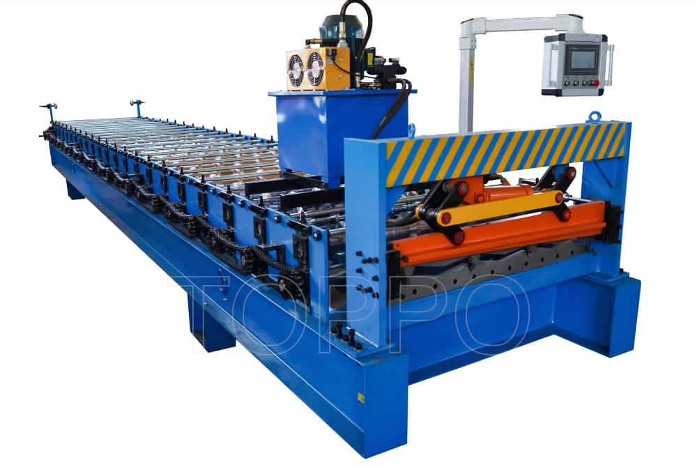 Trapezoidal Roof Panel Roll Forming Machine with Touchscreen Control