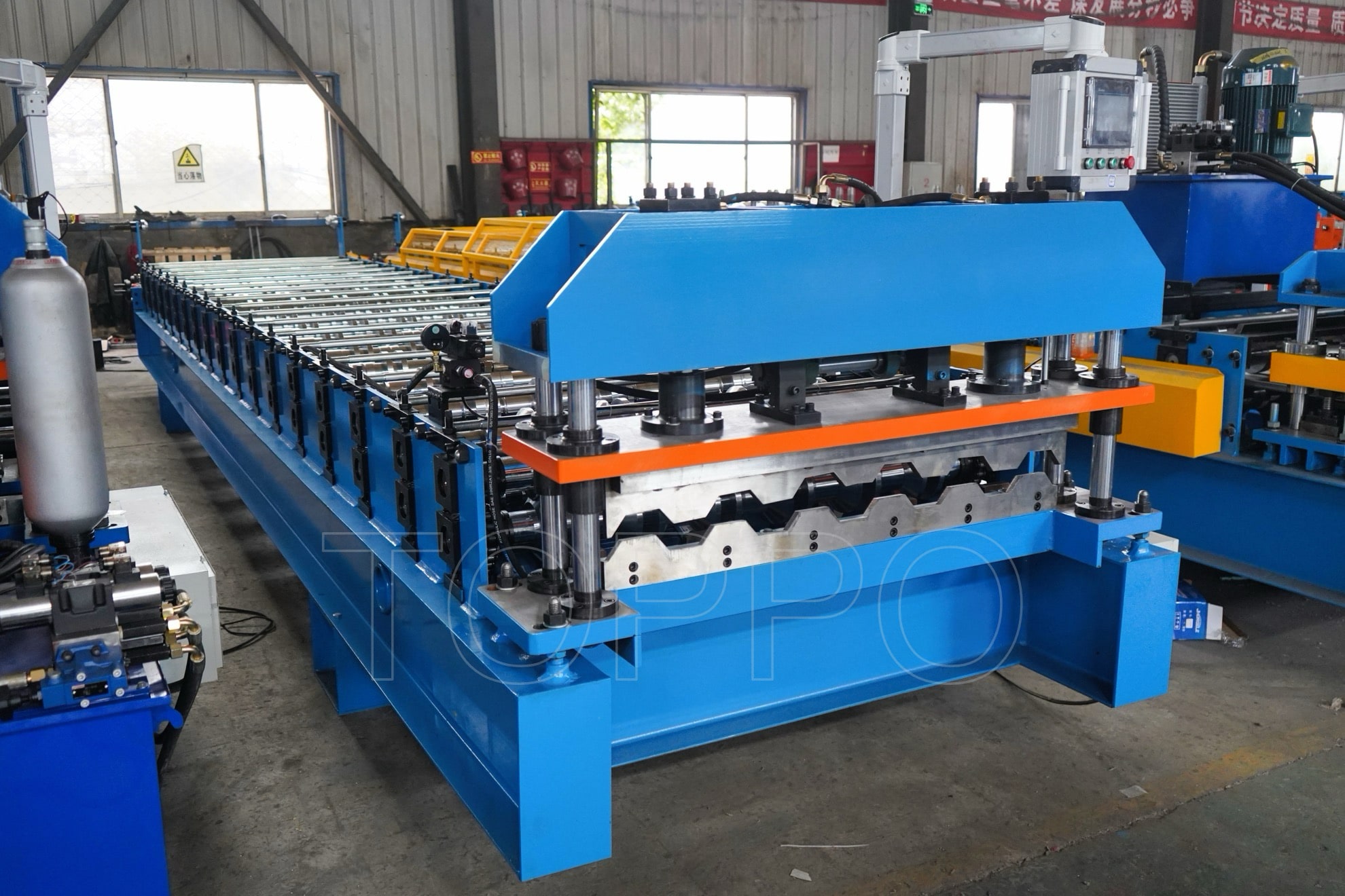 Trapezoidal Profile Roll Forming Machine with Touchscreen Control