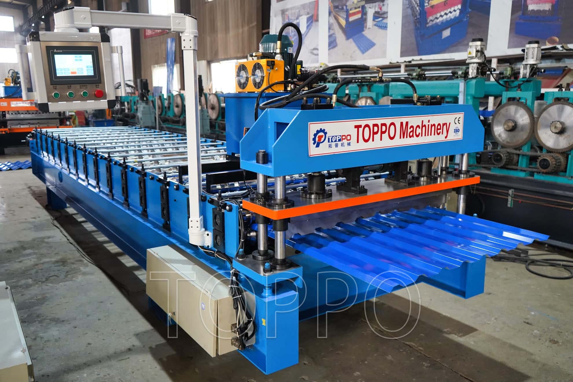 Trapezoidal Roof Roll Forming Machine