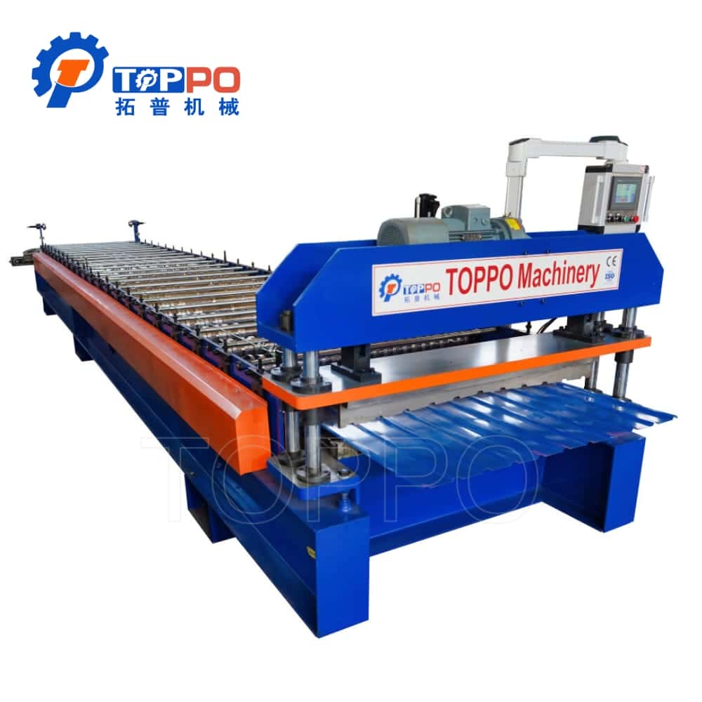 High Speed Metal Roofing Panel Roll Forming Machine for Industrial Steel Roof Sheet Production