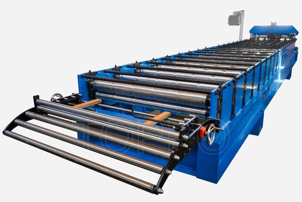 High Precision Trapezoidal Roofing Panel Roll Forming Machine with PLC Touch Screen