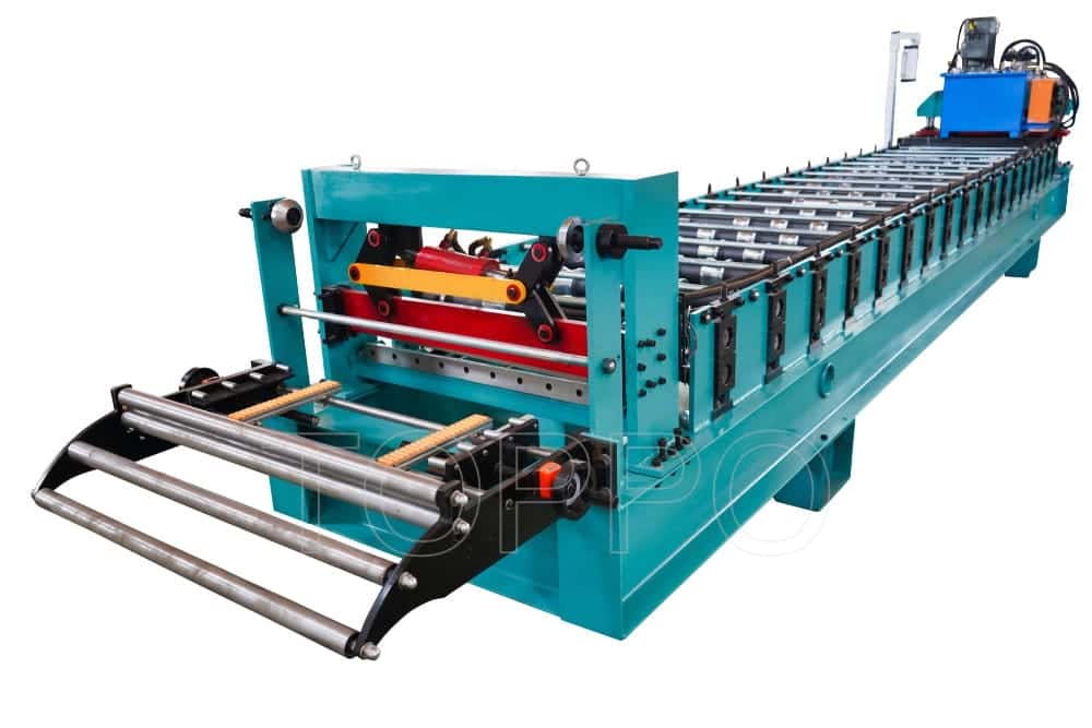 TR4 Color Steel Metal Roof Trapezoidal Roll Forming Machine with PLC Control