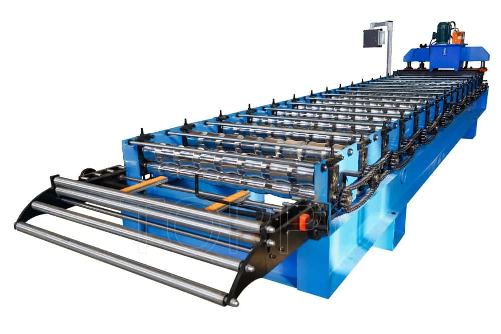 Automatic Trapezoidal Metal Roofing Sheet Roll Forming Machine