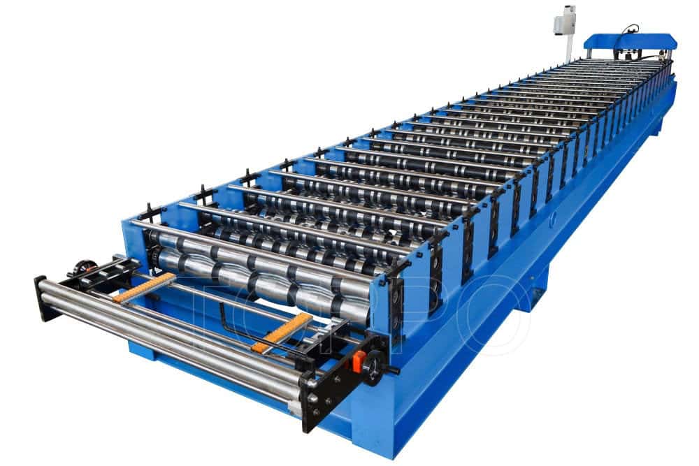 Compact Trapezoidal Roll Forming Machine with Digital Control Panel