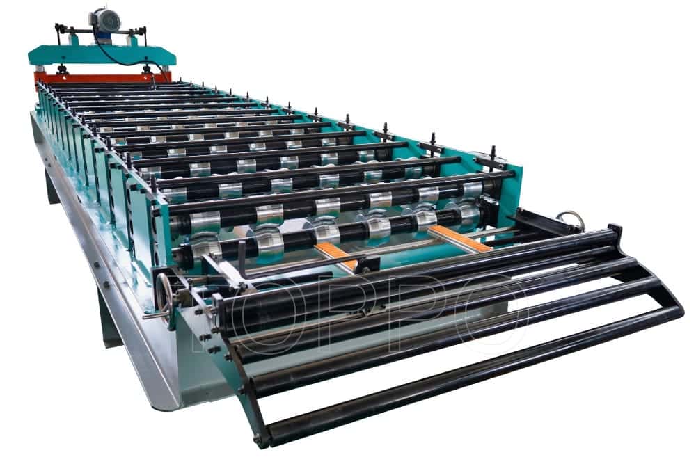PLC Automatic Trapezoidal Roof Panel Roll Forming Machine for Metal Sheet Production