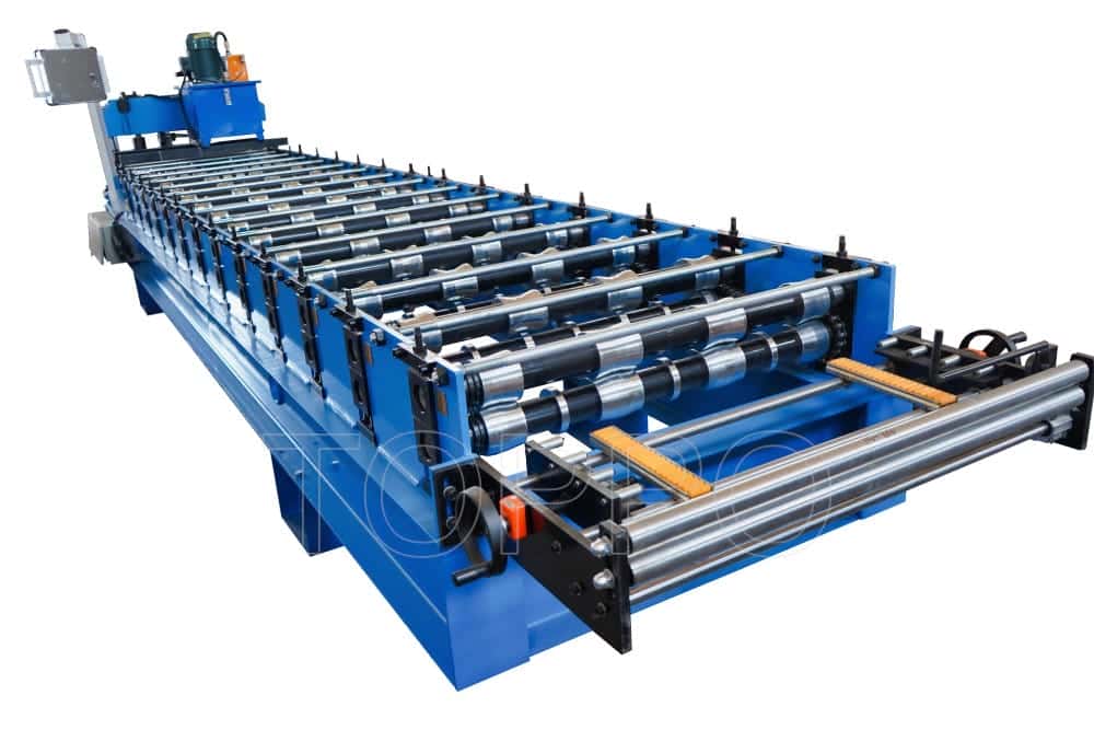 PLC Automatic Trapezoidal Roll Forming Machine for Steel Roof Panels