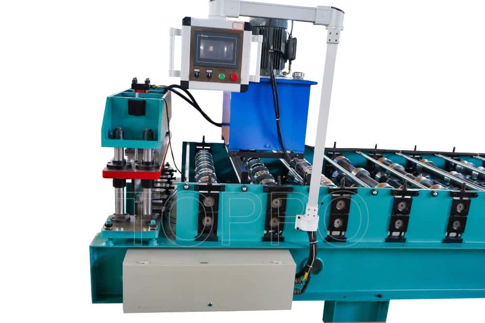 TR4 Color Steel Metal Roof Trapezoidal Roll Forming Machine with PLC Control