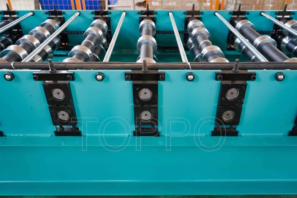 PLC Controlled Trapezoidal Roll Forming Machine for Roof Sheet Fabrication