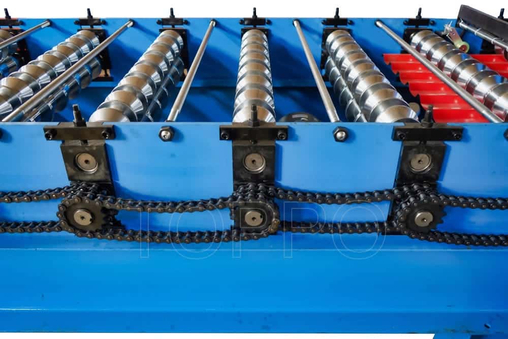 Automatic Trapezoidal Metal Roofing Sheet Roll Forming Machine