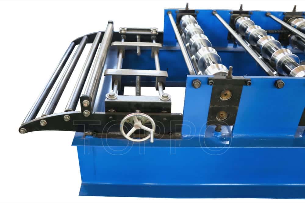 PLC Automatic Trapezoidal Roof Panel Roll Forming Machine for Steel Sheet Production