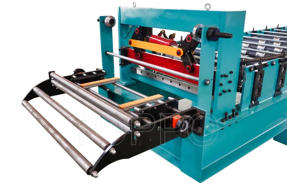 TR4 Color Steel Metal Roof Trapezoidal Roll Forming Machine with PLC Control