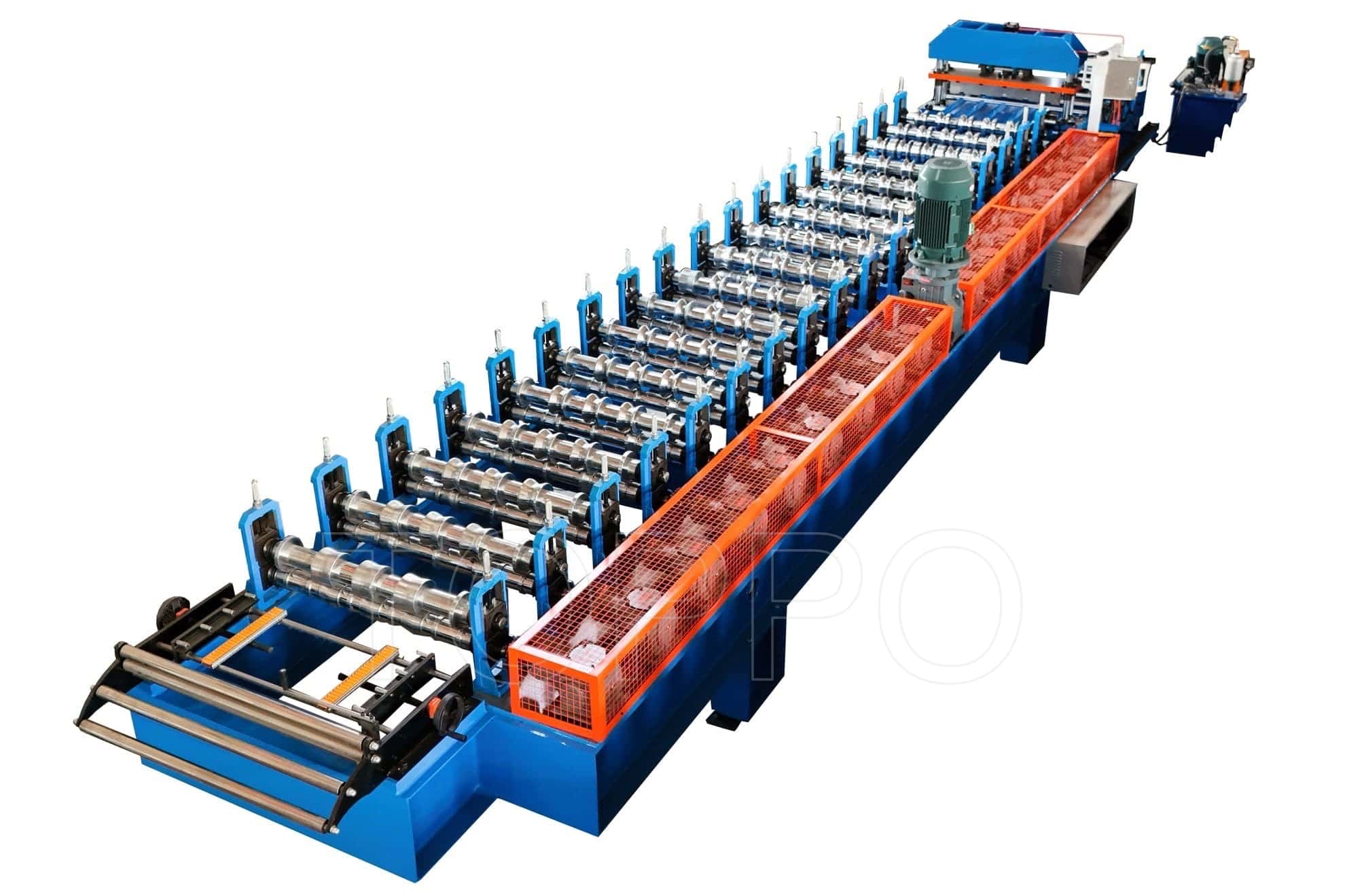 Heavy-Duty Trapezoidal Roll Forming Machine with Servo Feeding System