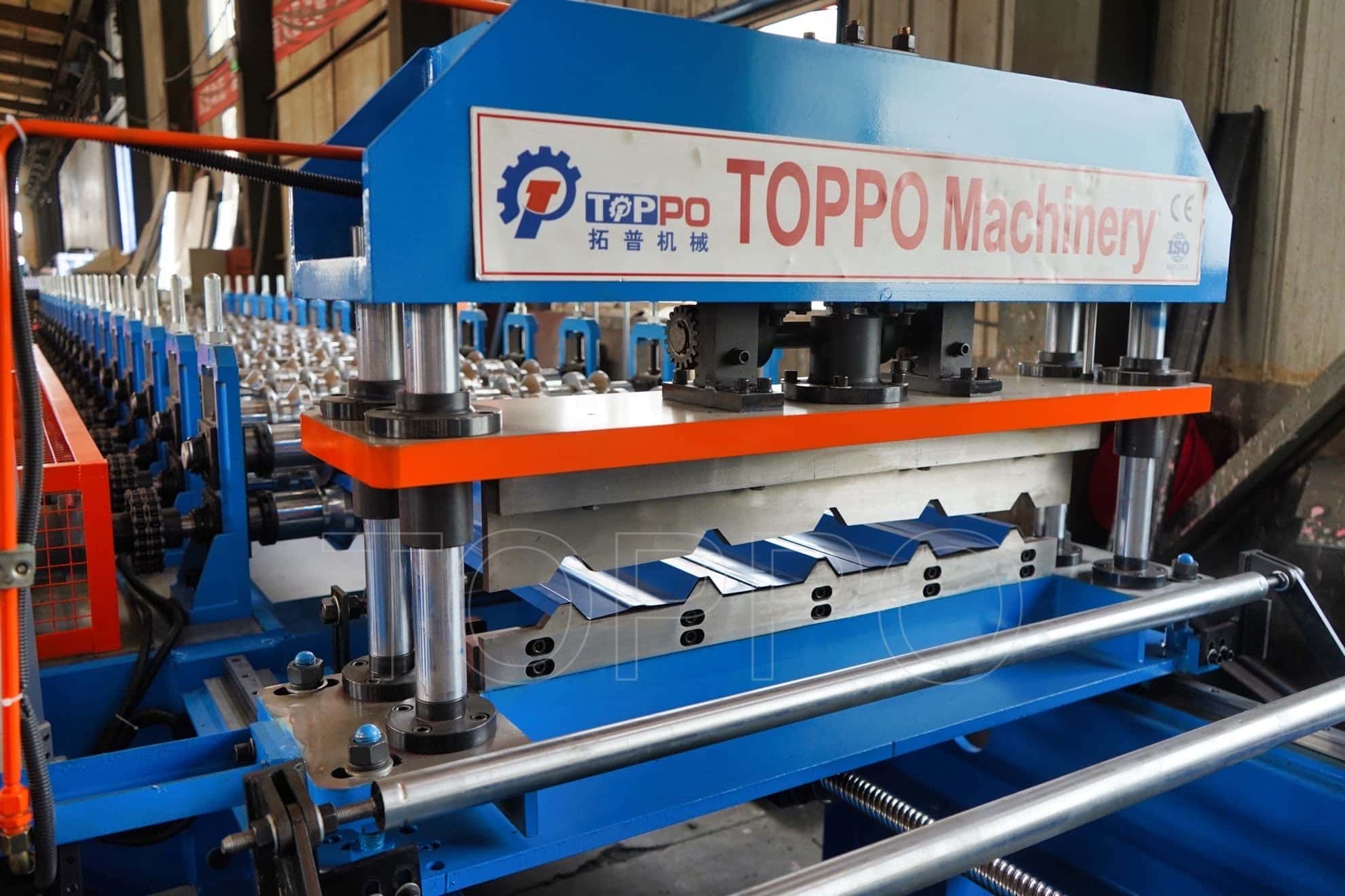 Heavy-Duty Trapezoidal Roll Forming Machine with Automatic Stacker