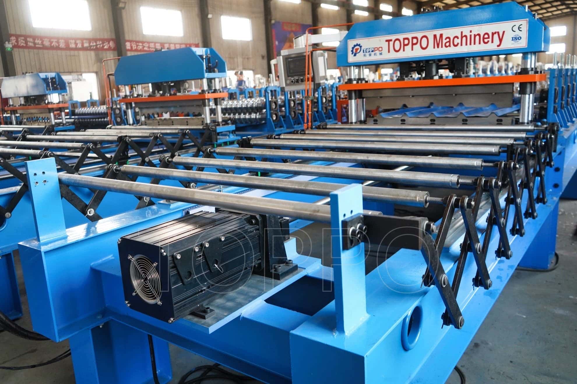 Heavy-Duty Trapezoidal Roll Forming Machine with Automatic Stacker