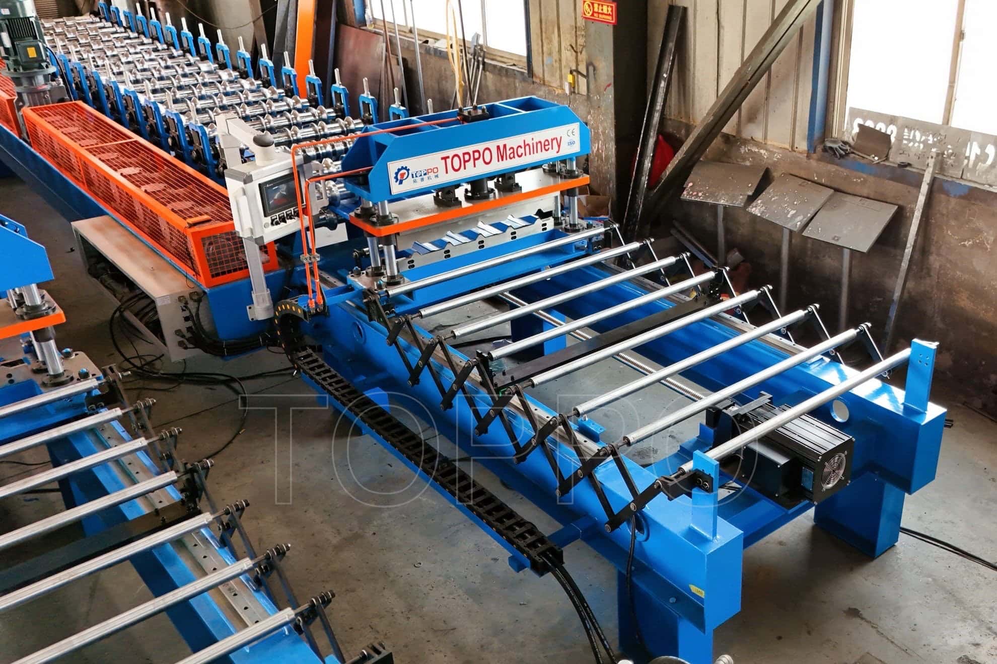Heavy-Duty Trapezoidal Roll Forming Machine with Automatic Stacker