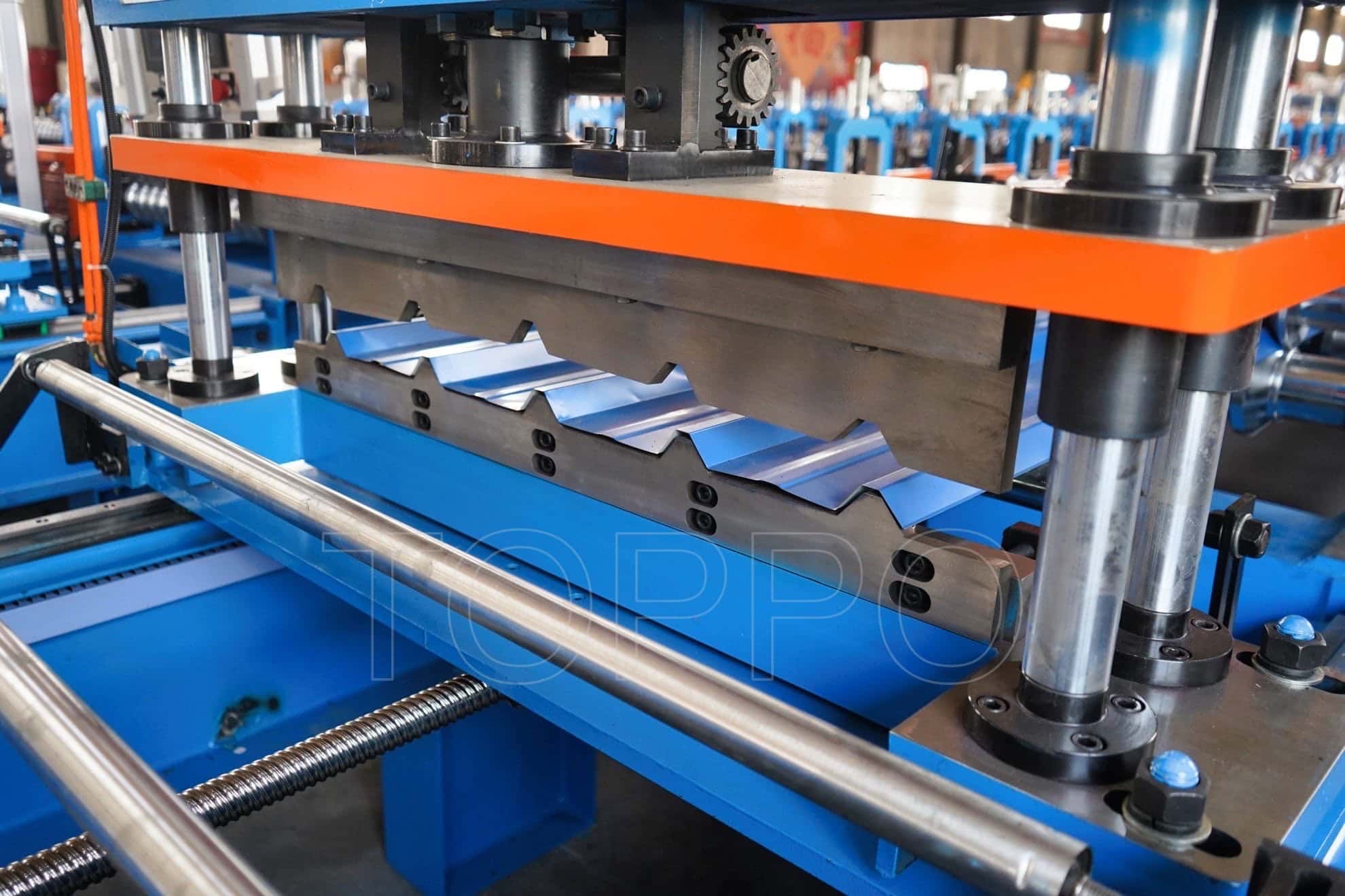 Heavy-Duty Trapezoidal Roll Forming Machine with Automatic Stacker