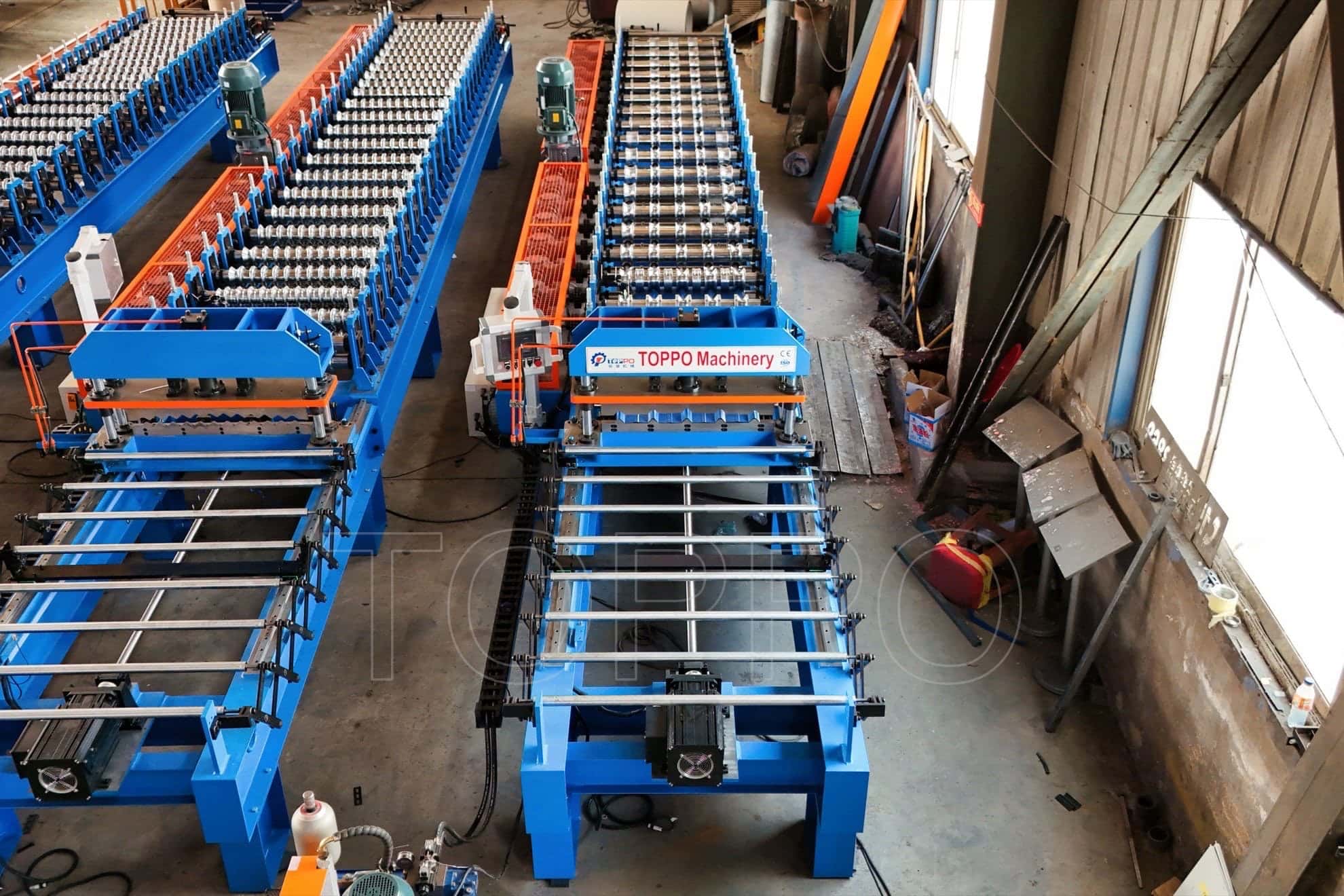 Heavy-Duty Trapezoidal Roll Forming Machine with Automatic Stacker
