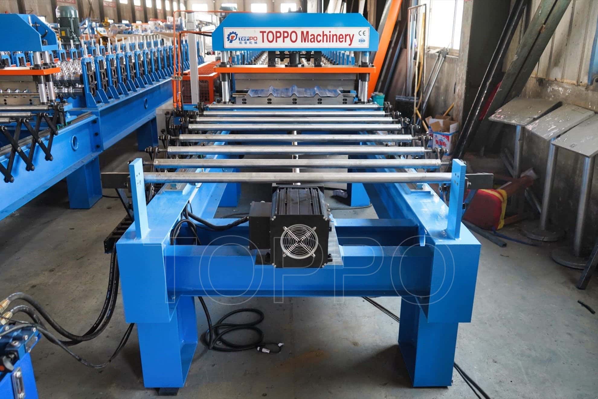 Heavy-Duty Trapezoidal Roll Forming Machine with Automatic Stacker