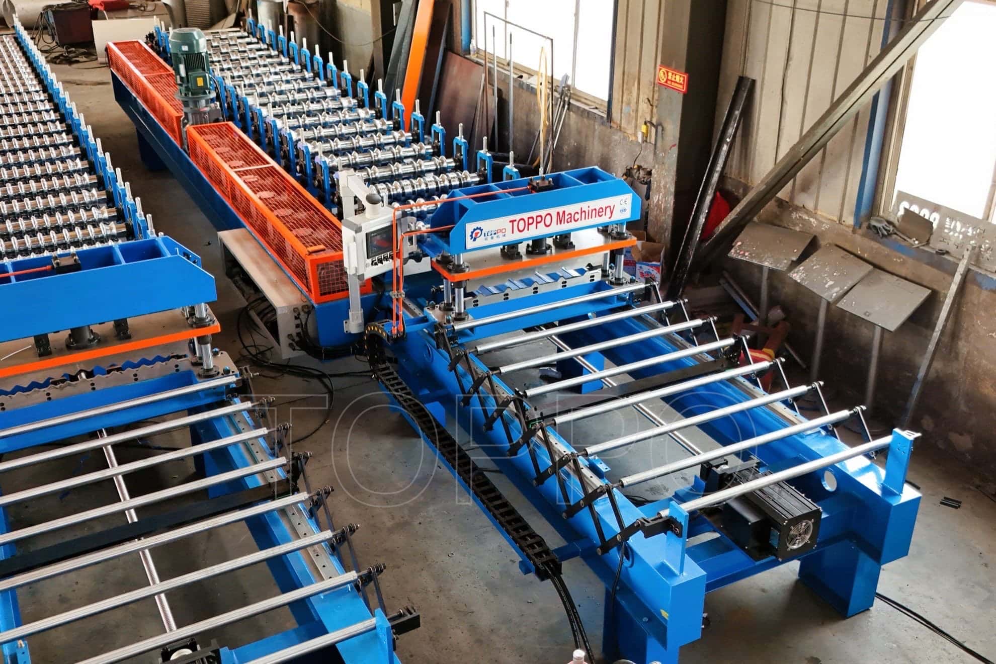 Heavy-Duty Trapezoidal Roll Forming Machine with Automatic Stacker
