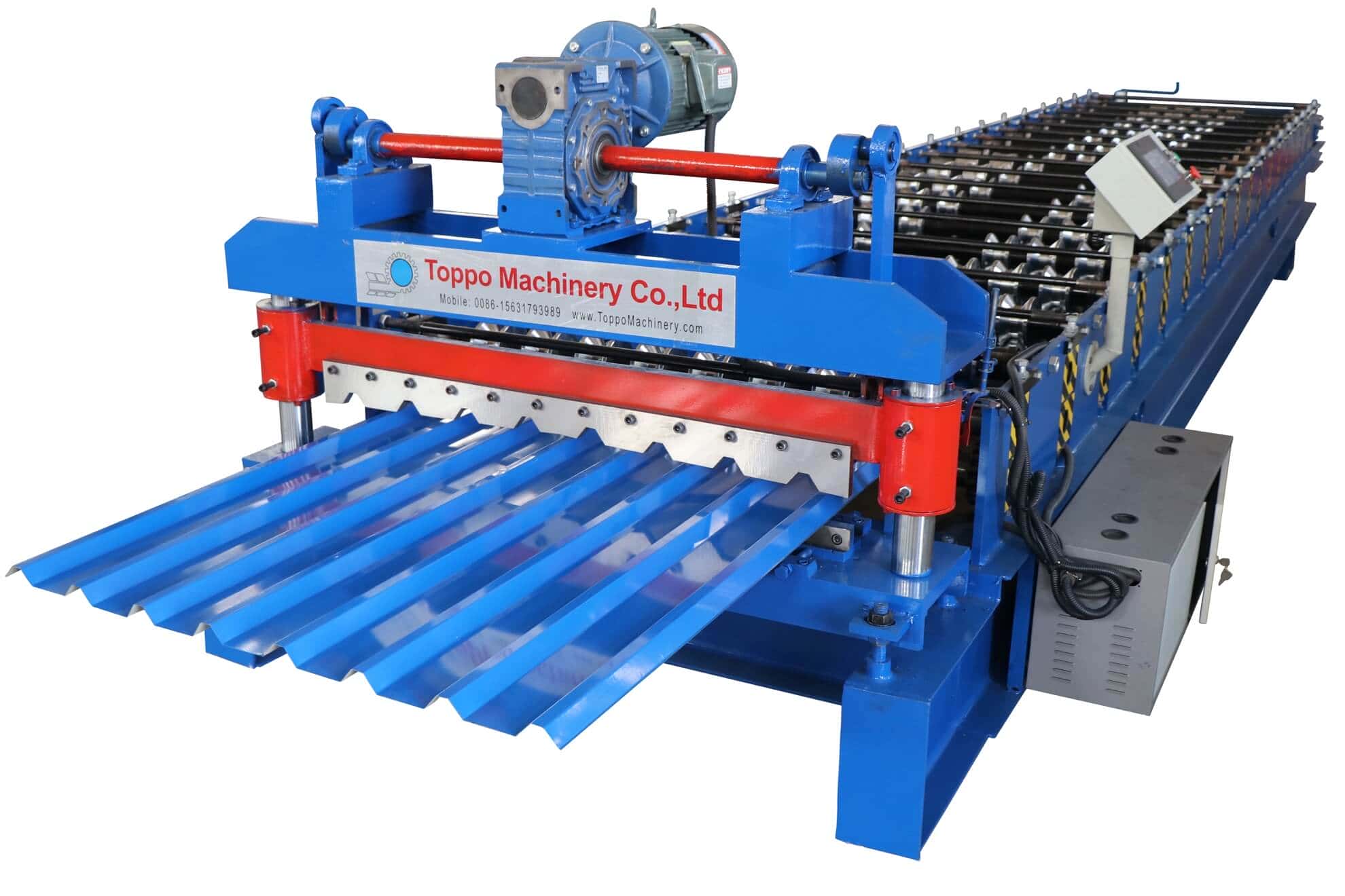Heavy Duty Trapezoidal Roof Panel Roll Forming Machine
