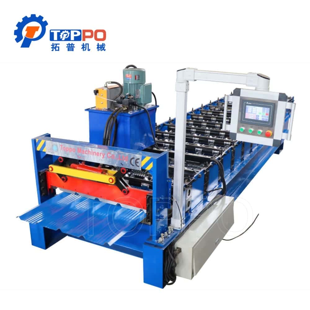 High Efficiency Metal Roof Panel Roll Forming Machine for Corrugated Steel Sheets