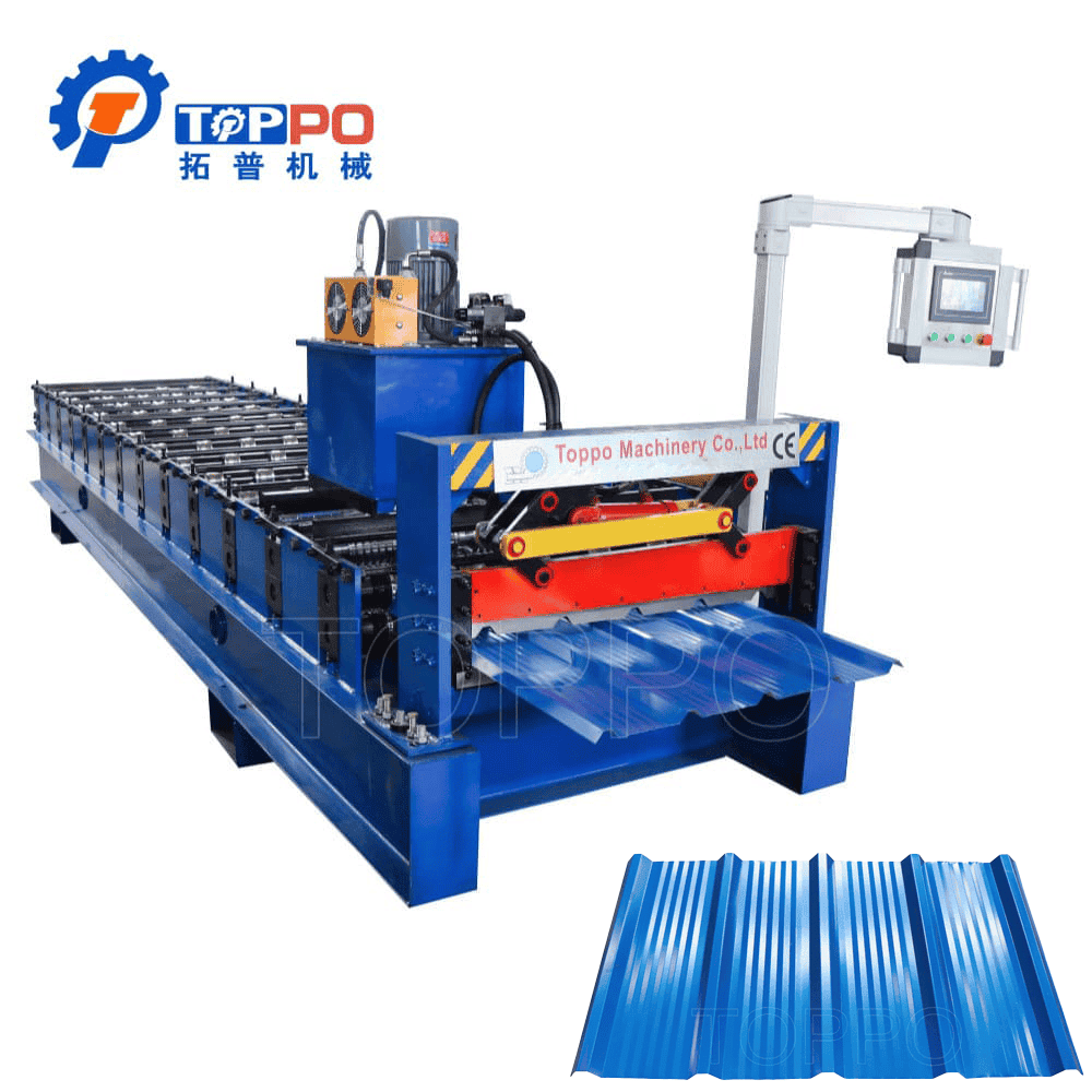 Automatic Aluminum Steel Roofing Panel Roll Forming Machine Production Line
