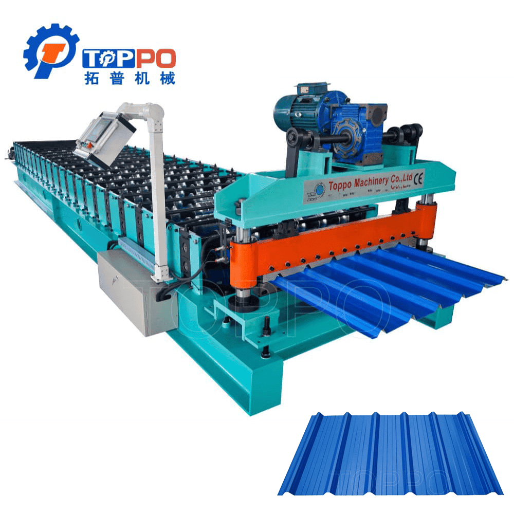 Automatic Aluminum Steel Roofing Sheet Roll Forming Machine